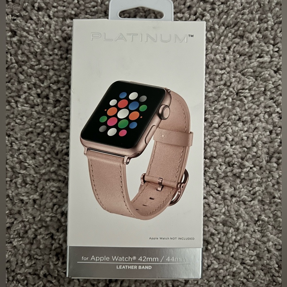 Apple Watch Band Rose Gold Leather